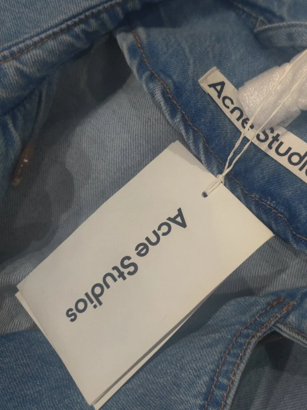 ACNE STUDIOS Oversized Denim Long Trench Coat EU32 US2 UK6 XS NEW $1585.00 - Picture 4 of 4
